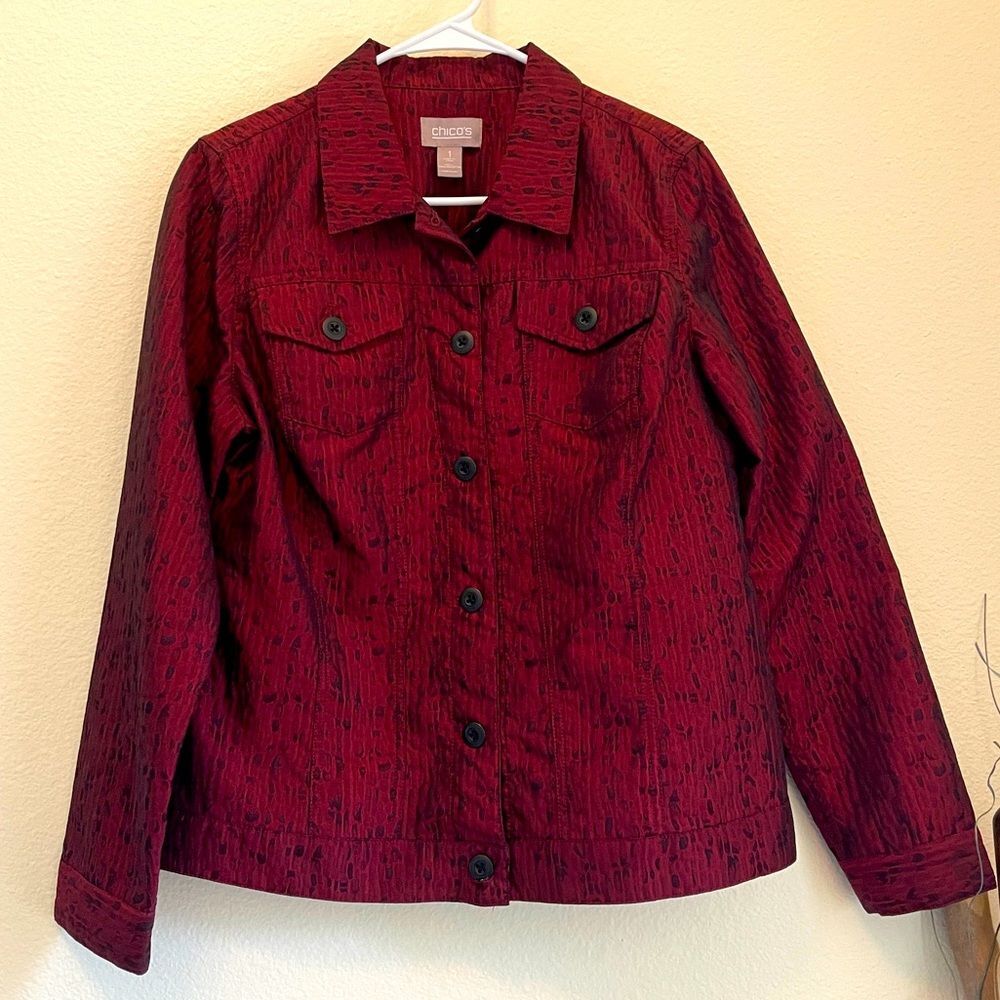 Chico's Women's Red Jacket S